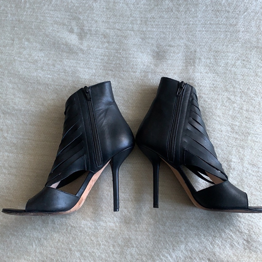 Jean Paul Gaultier black leather heels - Picture 4 of 6